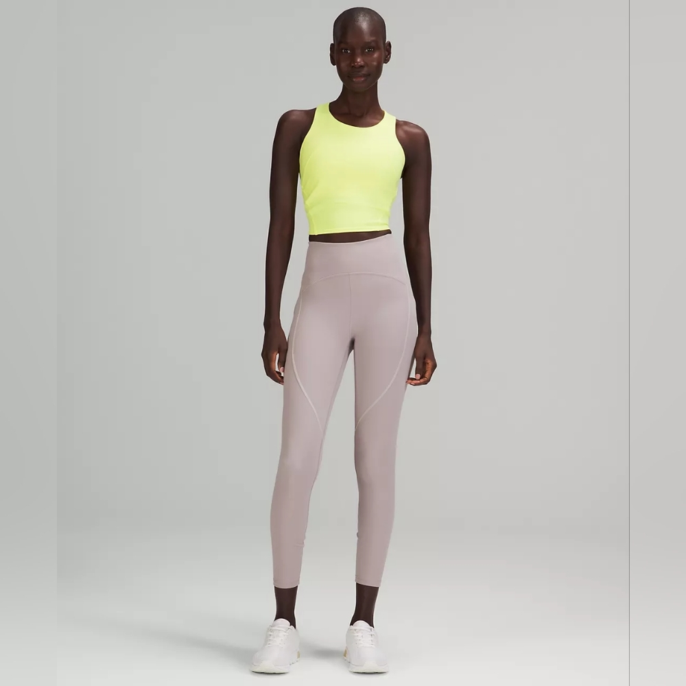 Lululemon Power Thru High-Rise Tight 25", Sz. 14/ XL, Mauve Grey, NWT